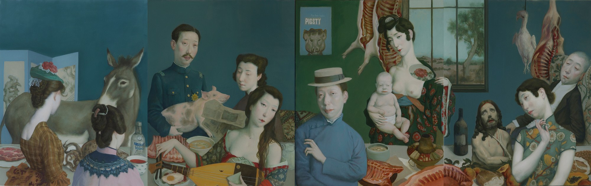 Eat Drink Men and Women (Quadriptych), 2020
